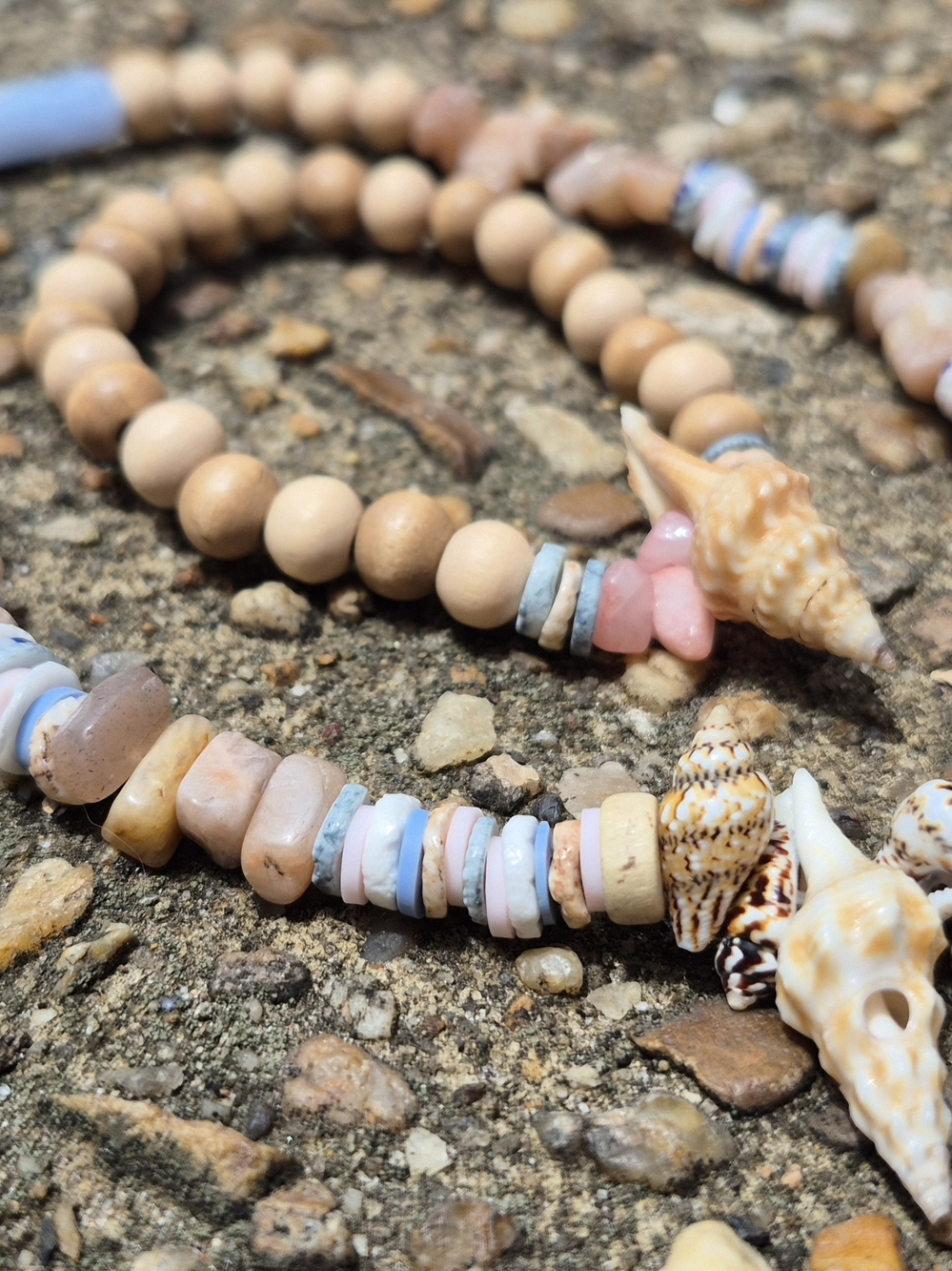 Heishi  And Sunstone Necklace Set!